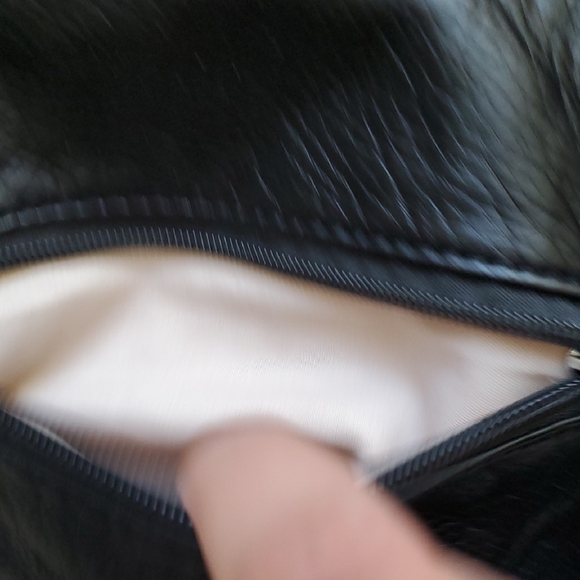 Black Faux Leather Crossbody Bag - Picture 13 of 15